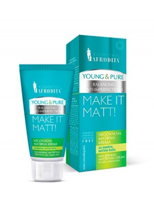 YOUNG & PURE Njegujuća matirajuća krema