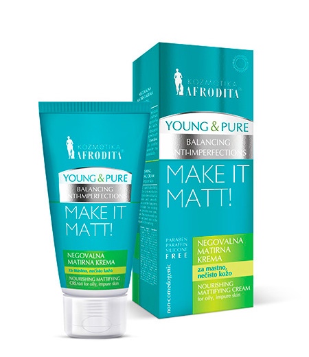 YOUNG & PURE Njegujuća matirajuća krema