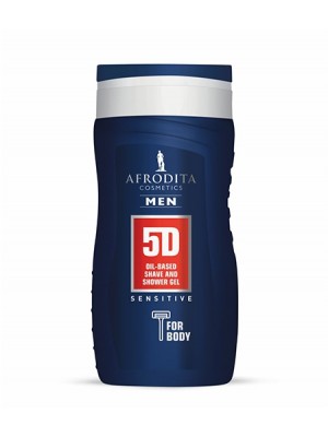 MEN 5D SENSITIVE ULJNI GEL ZA BRIJANJE I TUŠIRANJE  