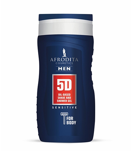 MEN 5D SENSITIVE ULJNI GEL ZA BRIJANJE I TUŠIRANJE  