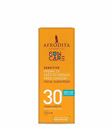 SUN CARE SENSITIVE Krema za zaštitu lica od sunca SPF 30 SUN CARE SENSITIVE Krema za zaštitu lica od sunca SPF 30