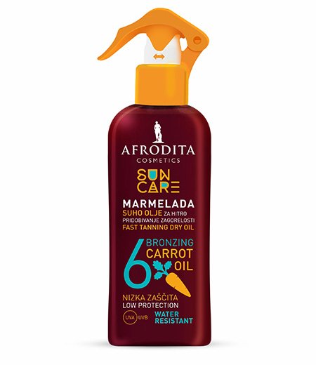 SUN CARE MARMELADA Bronzing carrot oil SUHO ULJE SPF 6