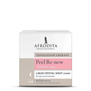 PEEL RE-NEW ''LIQUID CRYSTAL'' AHA NIGHT Cream for oily to normal skin