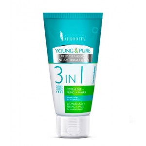 Young & Pure CLEANSING GEL + PEEL + MASK 3 IN 1