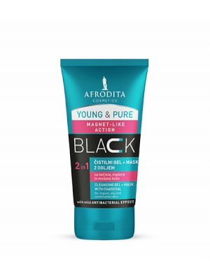 YOUNG & PURE BLACK CLEANSER Cleansing Gel + Charcoal Mask