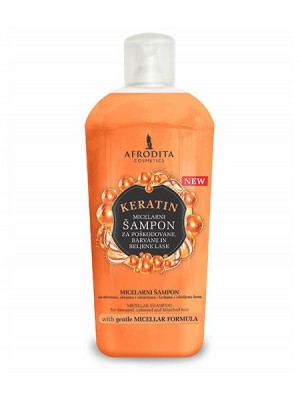 Shampoo for damaged, coloured and bleached hair KERATIN