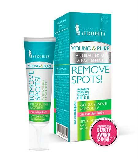 Young & Pure ACNE-DRYING GEL REMOVE SPOTS!