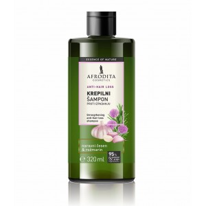 Strengthening anti-hair loss shampoo with garlic