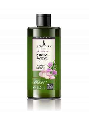 Strengthening anti-hair loss shampoo with garlic