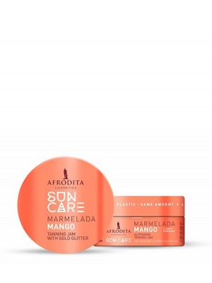 SUN CARE MANGO TANNING JAM with Gold Glitter