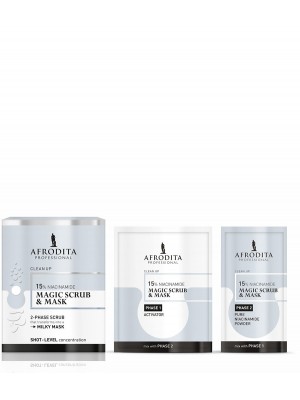 MAGIC SCRUB & SHOT MASK with 15% niacinamide
