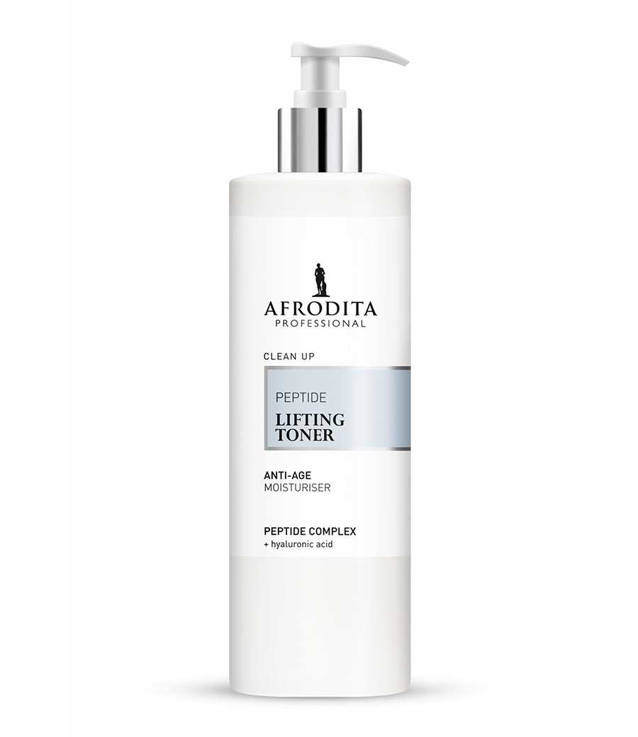 Lifting toner with peptides