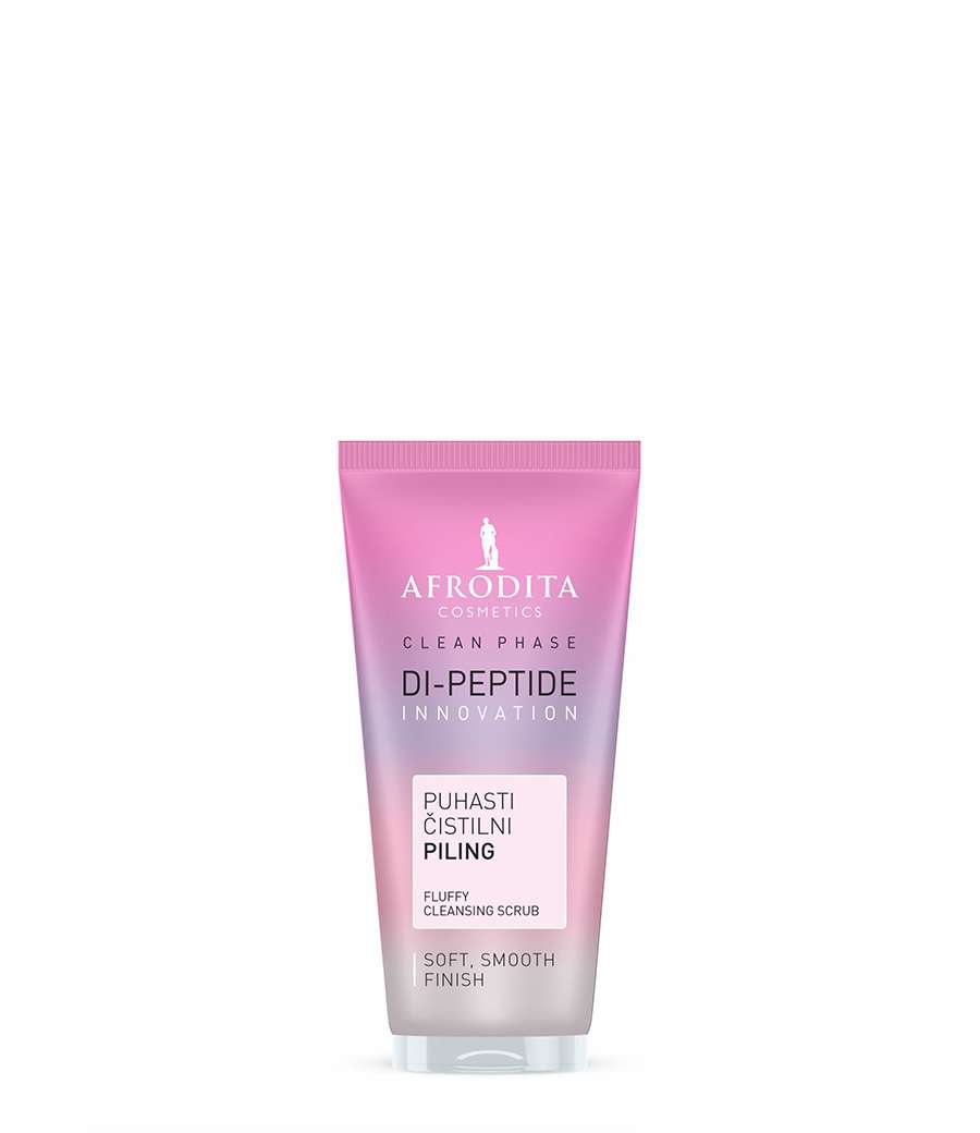 Fluffy cleansing scrub for the face