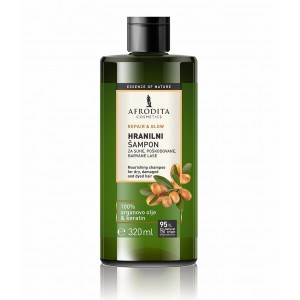 Hranilni šampon za suhe, poškodovane lase z arganovim oljem in keratinom