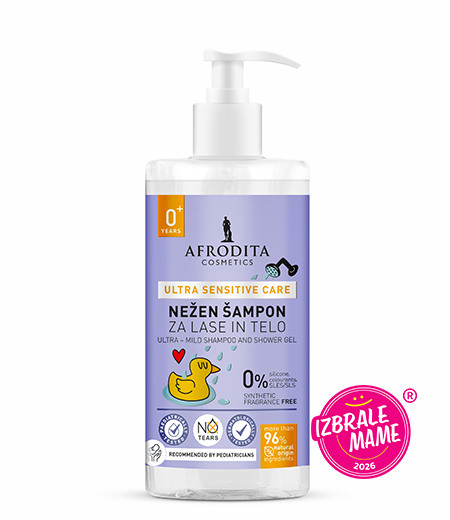Ultra Sensitive Care Nežen šampon za lase in telo Ultra Sensitive Care Nežen šampon za lase in telo