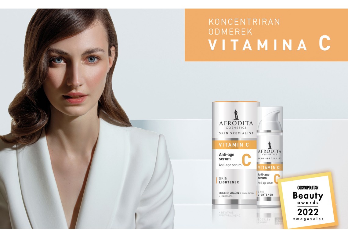 Afroditin Vitamin C serum je prejemnik Cosmopolitan Beauty Award 2022