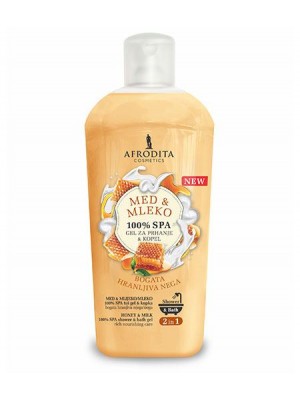 100 % SPA gel za prhanje + kopel MED & MLEKO