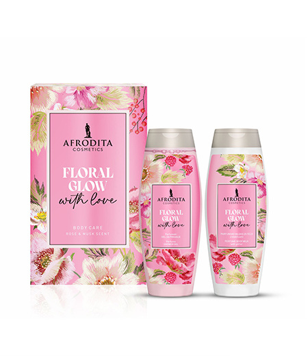 Darilni set  FLORAL GLOW with love