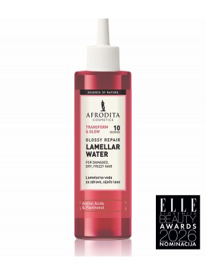 Lamelarna voda za sijoče, obnovljene lase